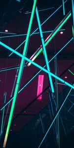 Miscellanea,Installation,Lasers,Miscellaneous,Motley,Multicolored,Neon