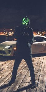 Miscellanea,Miscellaneous,Auto,Silence,Glow,Hood,Mask,Anonymous