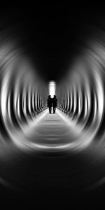 Miscellanea,Miscellaneous,Blur,Bw,Smooth,Chb,Tunnel,Silhouettes,Illusion