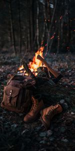 Bottes,Sac À Dos,Hache,Nature,Bonfire,Divers,Chaussures