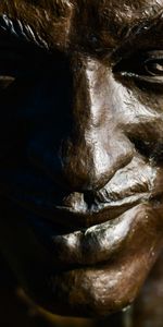 Visage,Bronze,Divers,Sculpture