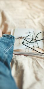 Divers,Tissu,Le Tissu,Lunettes,Jeans,Magazine,Journal