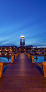 Miscellanea,Miscellaneous,Dusk,Quay,Embankment,Sea,Twilight,City,Pier