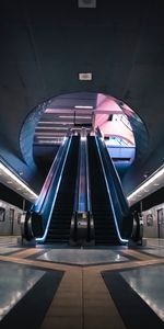 Métro,Escalier Mécanique,Escalier Roulant,Gare,Divers,Intérieur