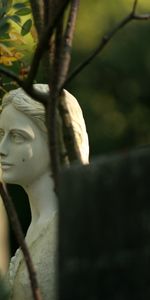 Miscelánea,Misceláneo,Una Estatua,Estatua,Niña,Jardín,Escultura,Muchacha