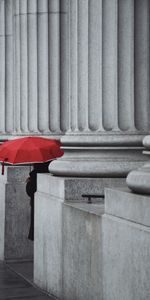 Colonne,Humain,Personne,Colonnes,Divers,Solitude,Parapluie