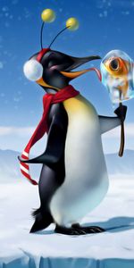 Miscellanea,Miscellaneous,Ice,Ice Cream,Penguin,Snow