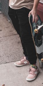 Miscellanea,Miscellaneous,Legs,Sneakers,Human,Person,Hand,Skateboard