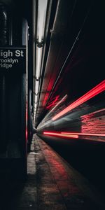 Miscellanea,Miscellaneous,Long Exposure,Glow,Tunnel,Metro,Subway,Train