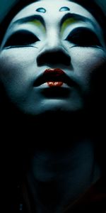 Miscellanea,Miscellaneous,Makeup,Dark,Girl,Face