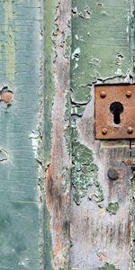 Miscellanea,Miscellaneous,Paint,Keyhole,Old,Door,Rust