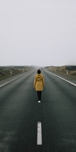 Miscellanea,Miscellaneous,Road,Asphalt,Human,Loneliness,Person