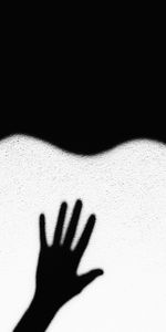 Miscellanea,Miscellaneous,Shadow,Bw,Hand,Chb,Wall,Black And White