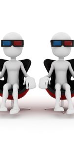 Petits Hommes,Lunettes,Divers,Graphiques 3D,Fond Blanc,Hommes