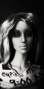 Miscellanea,Miscellaneous,Toy,Bw,Doll,Chb,Face,Girl