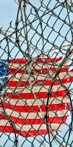 Miscellanea,Miscellaneous,United States,Barbed Wire,Usa,Flag