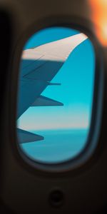 Miscellanea,Miscellaneous,Wing,View,Window,Porthole,Airplane,Plane