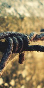 Miscellanea,Miscellaneous,Wire,Fastening,Rust,Wall