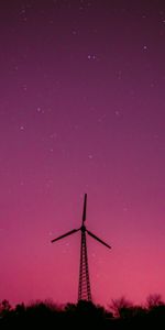 Miscellanea,Starry Sky,Motor,Engine,Windmill,Miscellaneous,Tower