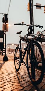 Le Noir,Trottoir,Ville,Divers,Bicyclette,Rue