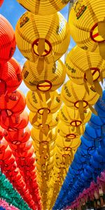 Lampes,Lampes De Poche,Lanternes De Papier,Lampions,Divers,Multicolore