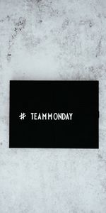 Monday,Hashtag,Inscription,Team,Words,Text