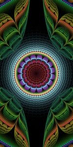 Motley,Abstract,Multicolored,Symmetry,Pattern,Fractal