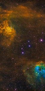 Motley,Cloud,Universe,Multicolored,Stars,Nebula