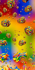 Motley,Distortion,Drops,Multicolored,Abstract,Bubbles,Pixels