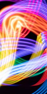 Motley,Long Exposure,Freezelight,Lines,Glow,Abstract,Multicolored