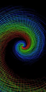 Motley,Spiral,Involute,Multicolored,Funnel,Abstract,Swirling