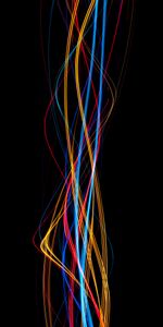 Motley,Wavy,Abstract,Multicolored,Lines,Glow,Plexus