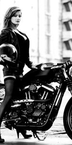 Filles,Transports,Moto,Personnes