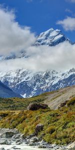 Naturaleza,Parque Nacional Mount Cook,Parque Nacional Monte Cook,Aoraki,Nueva Zelanda