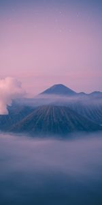 Naturaleza,Nubes,Montaña,Niebla,Bromo De Montaña,Monte Bromo,Indonesia