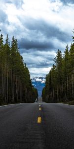 Mountain,Road,Forest,Asphalt,Nature