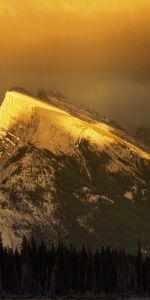 Mountain,Top,Shine,Height,Nature,Light,Vertex