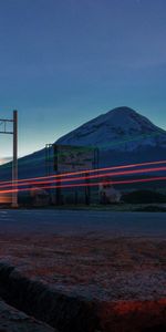 Mountain,Vertex,Top,Long Exposure,Glow,Nature,Road