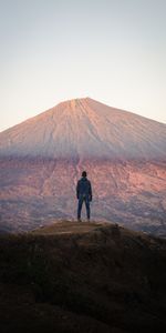 Mountain,Vertex,Top,Miscellanea,Miscellaneous,Height,Human,Person,Loneliness