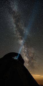 Montagne,Sommet,Retour Au Début,Nuit,Ciel Étoilé,Sombre