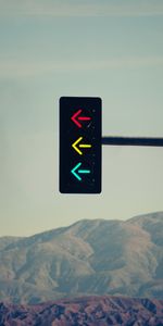 Mountains,Arrow,Miscellanea,Relief,Miscellaneous,Traffic Light