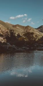 Mountains,Branches,Nature,Stones,Lake,Landscape