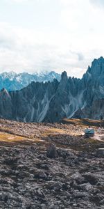 Mountains,Building,Rocky,Nature,Landscape,House