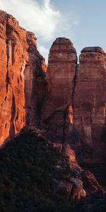 Cielo,Montañas,Cañón,Arbusto,Roca,Naturaleza