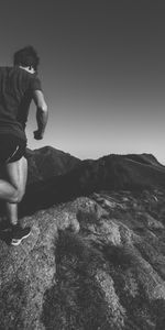 Mountains,Bw,Run,Running,Chb,Athlete,Sportsman,Sports