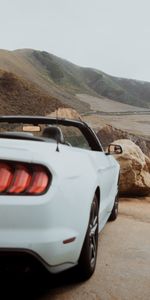 Mountains,Cars,Machine,Back View,Rear View,Cabriolet,Car