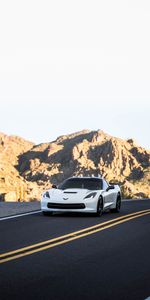 Route,Voitures,Chevrolet,Montagnes,Chevrolet Corvette,Sportif,Voiture De Sport,Voiture