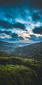 Nuages,Collines,Les Collines,Vallée,Nature,Montagnes,Paysage