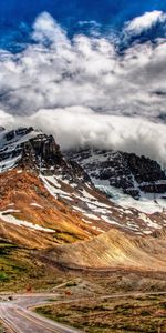 Paisaje,Montañas,Nubes