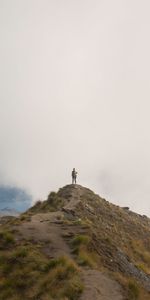 Mountains,Clouds,Loneliness,Nature,Fog,Freedom